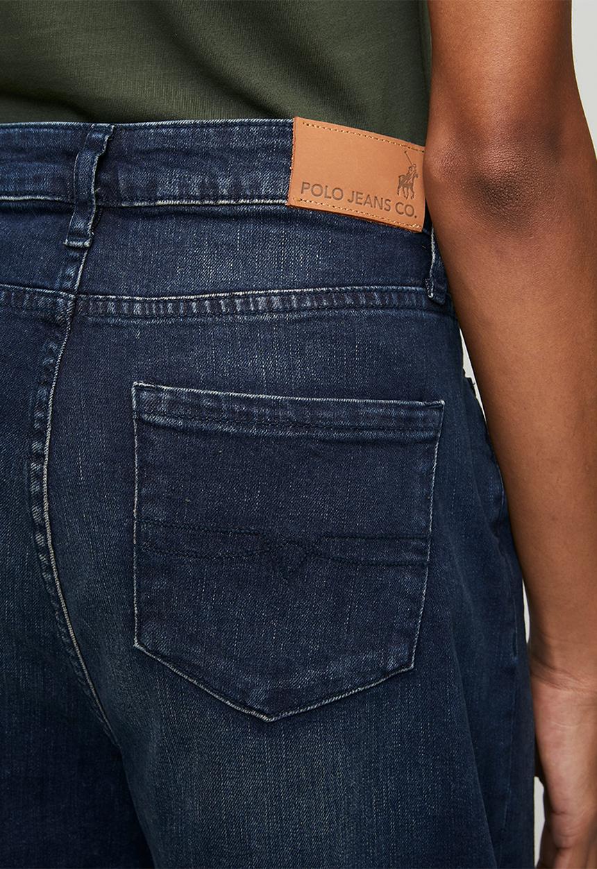 POLO - Wmn Joey Barrel Leg Jean - Dark Wash