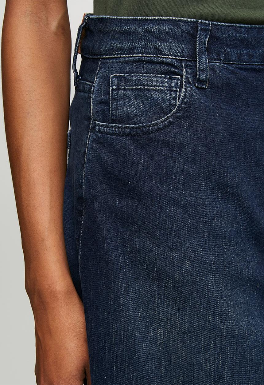 POLO - Wmn Joey Barrel Leg Jean - Dark Wash