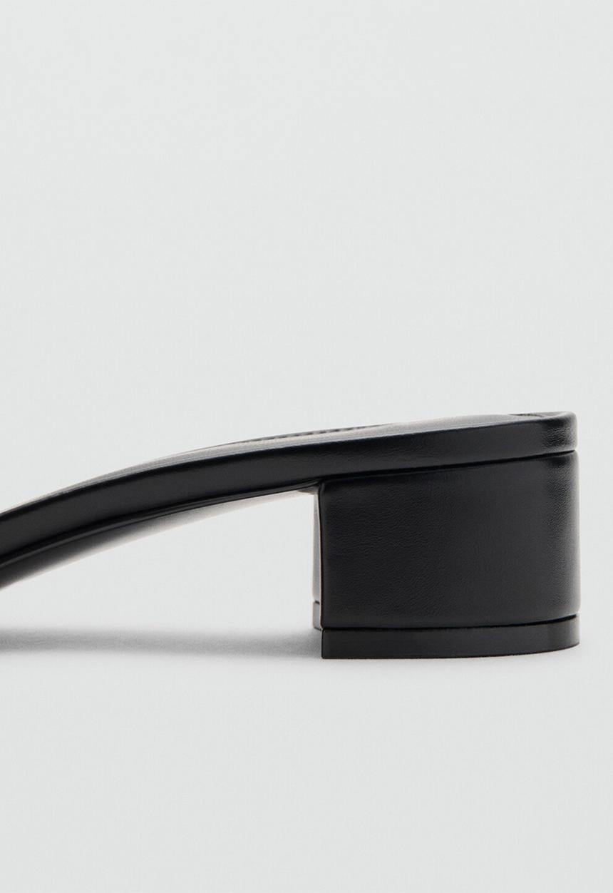 MANGO - Luca1 open toe mule - black