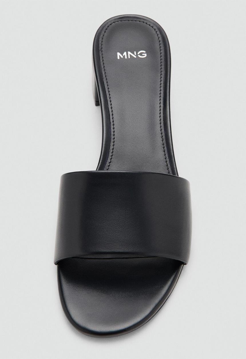 MANGO - Luca1 open toe mule - black