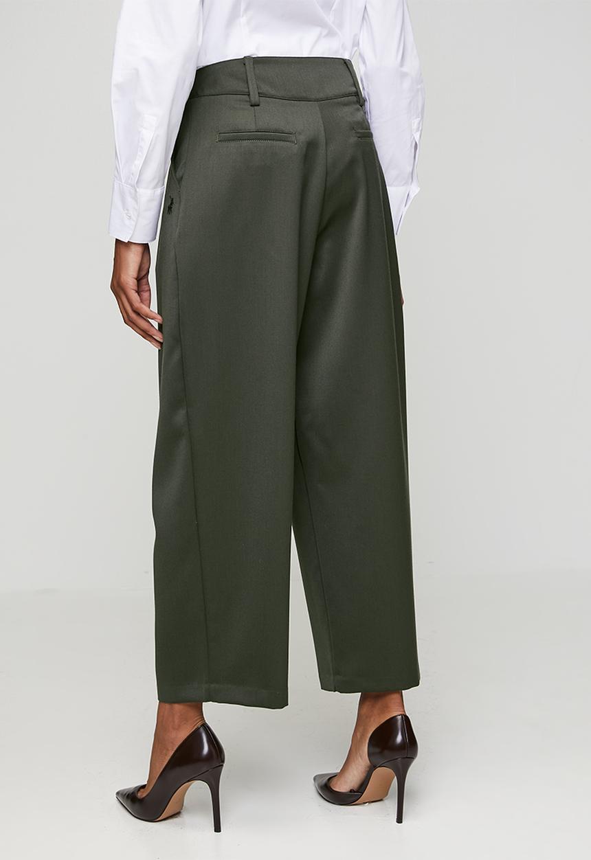POLO - Wmn Yuri Wool Pant - Olive