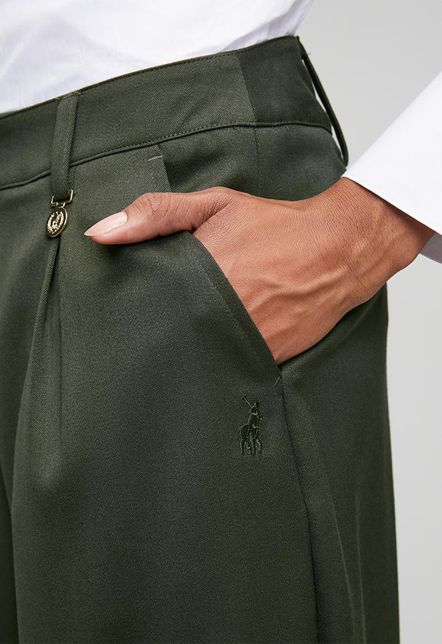 POLO - Wmn Yuri Wool Pant - Olive