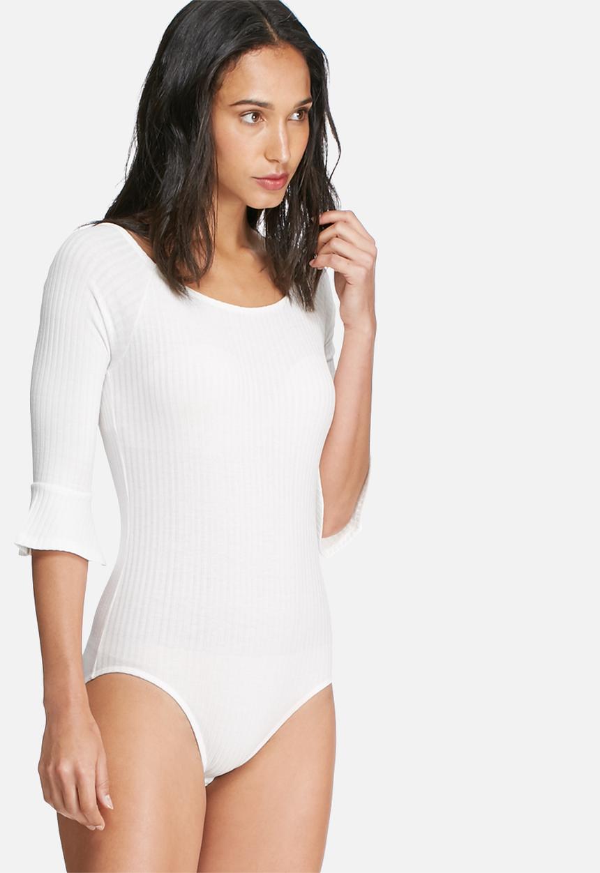 dailyfriday - Bell sleeve ribbed bodysuit