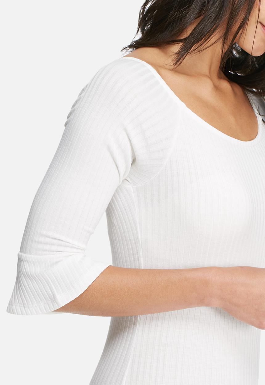 dailyfriday - Bell sleeve ribbed bodysuit
