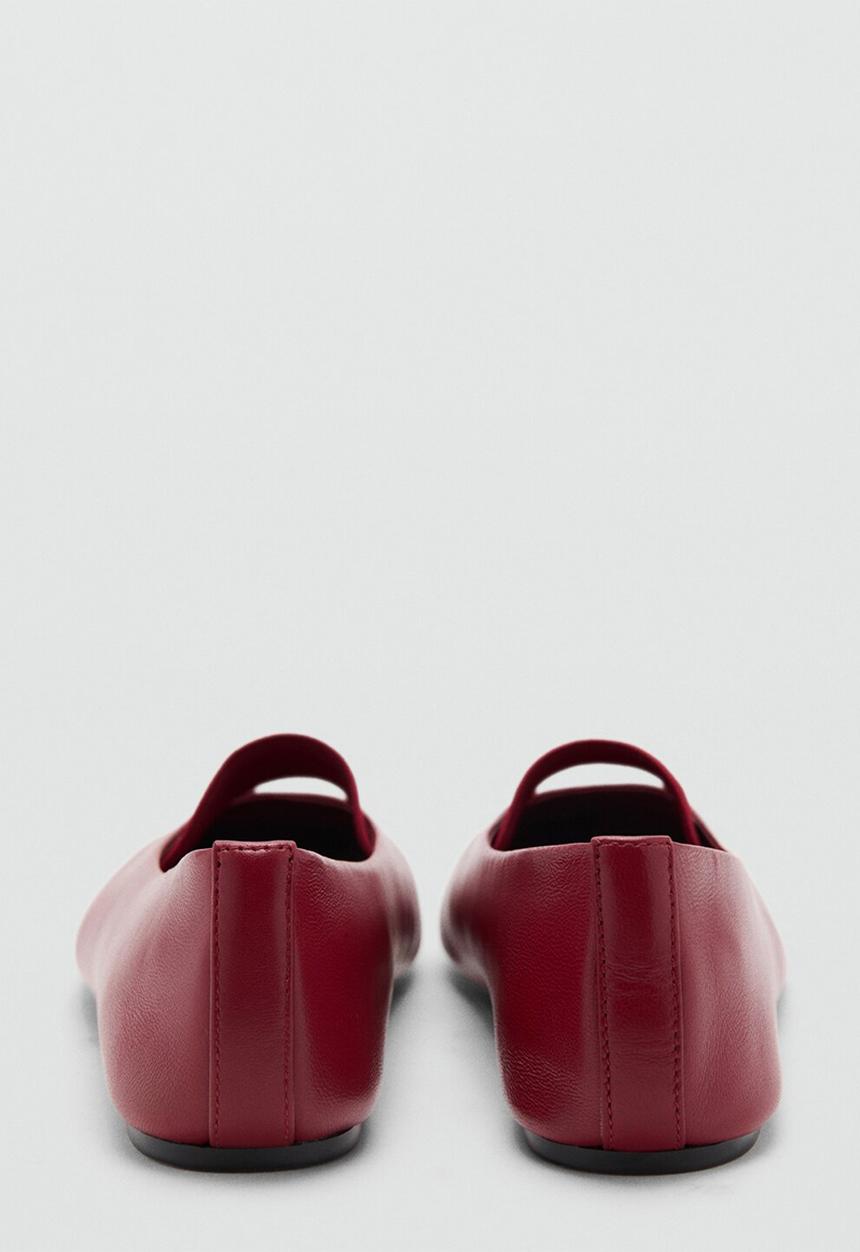 MANGO - Orio mary-jane pump - red