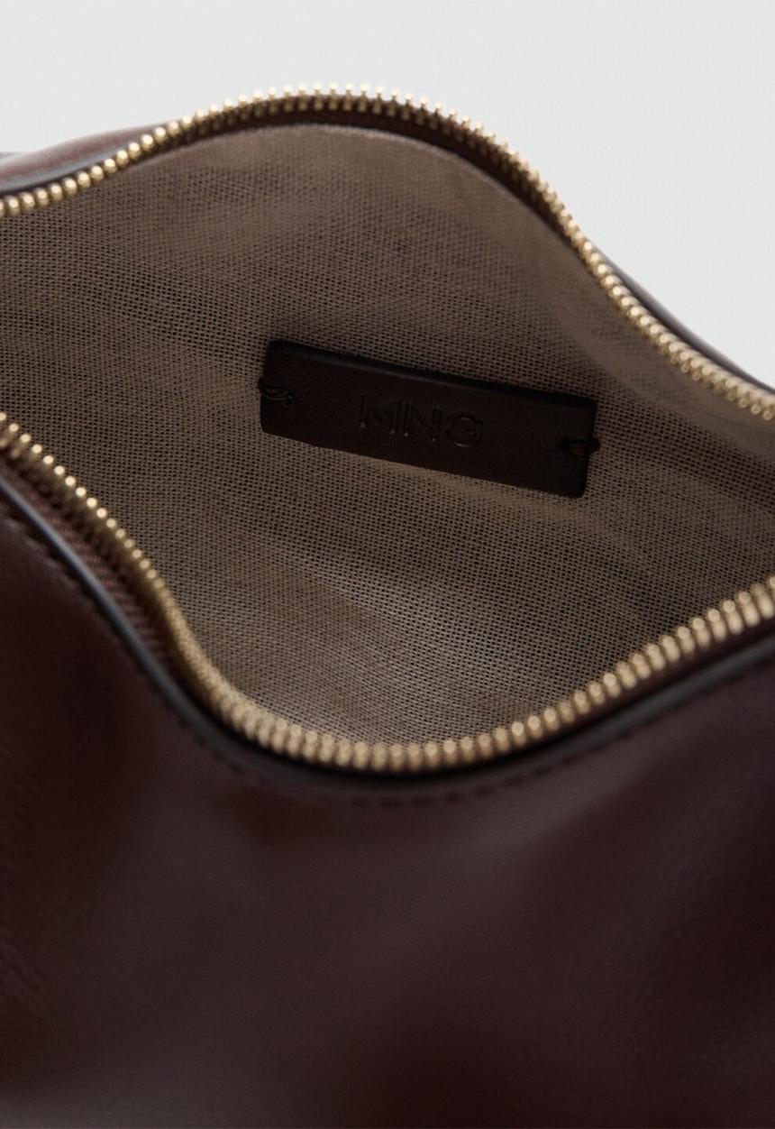 MANGO - Delia Handbag - Dark Brown