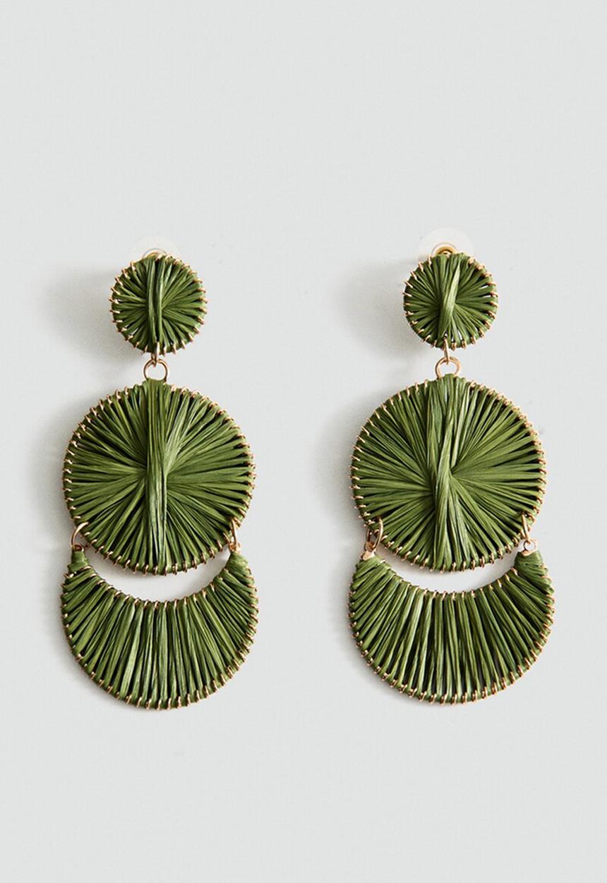 MANGO - Magda Earrings - Light Green