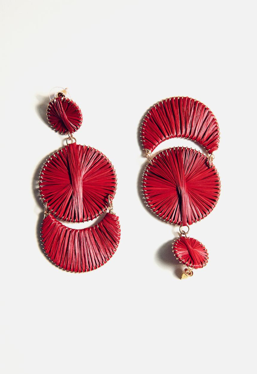 MANGO - Magda Earrings - Red