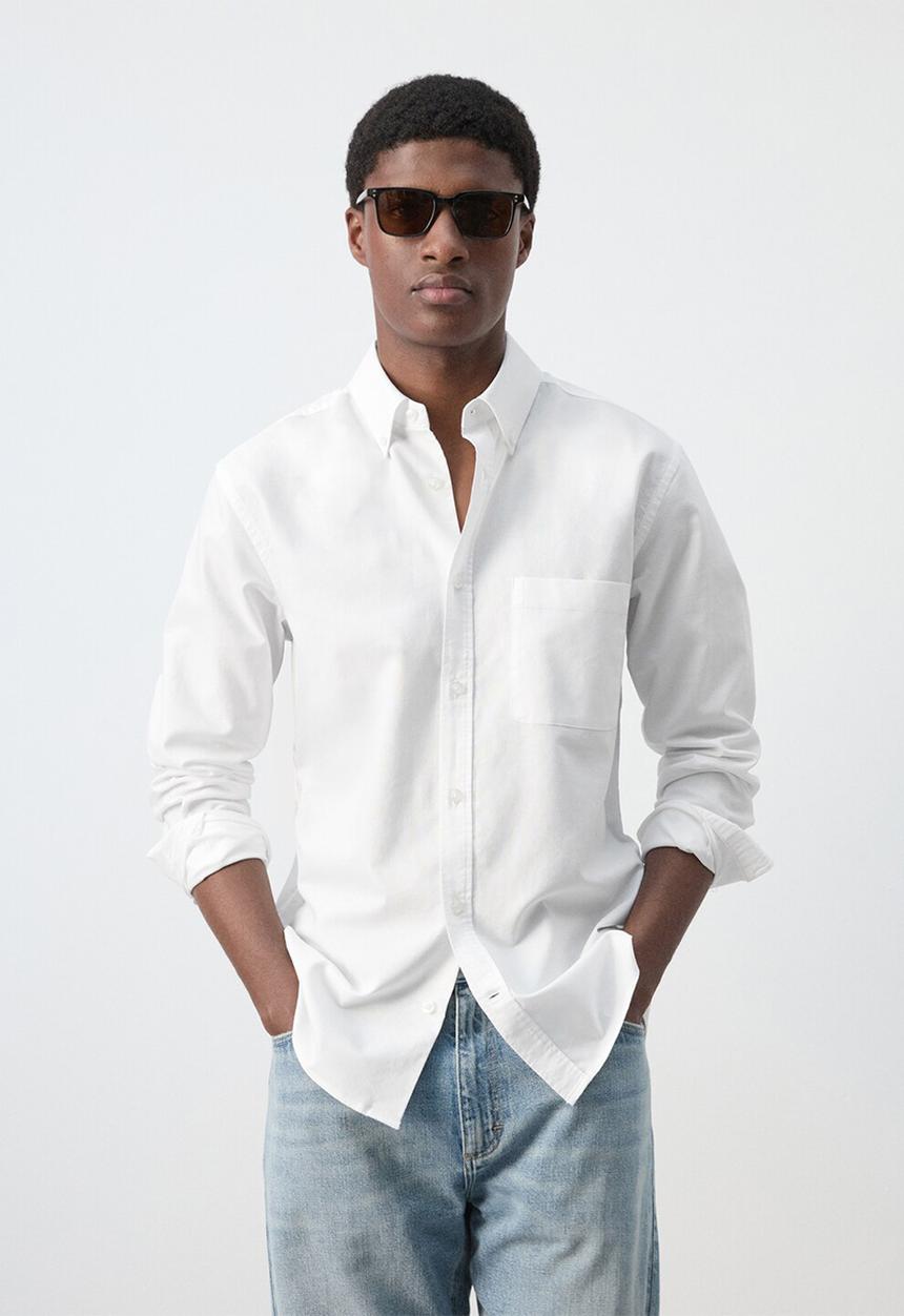 MANGO - Shirt Oxli - white