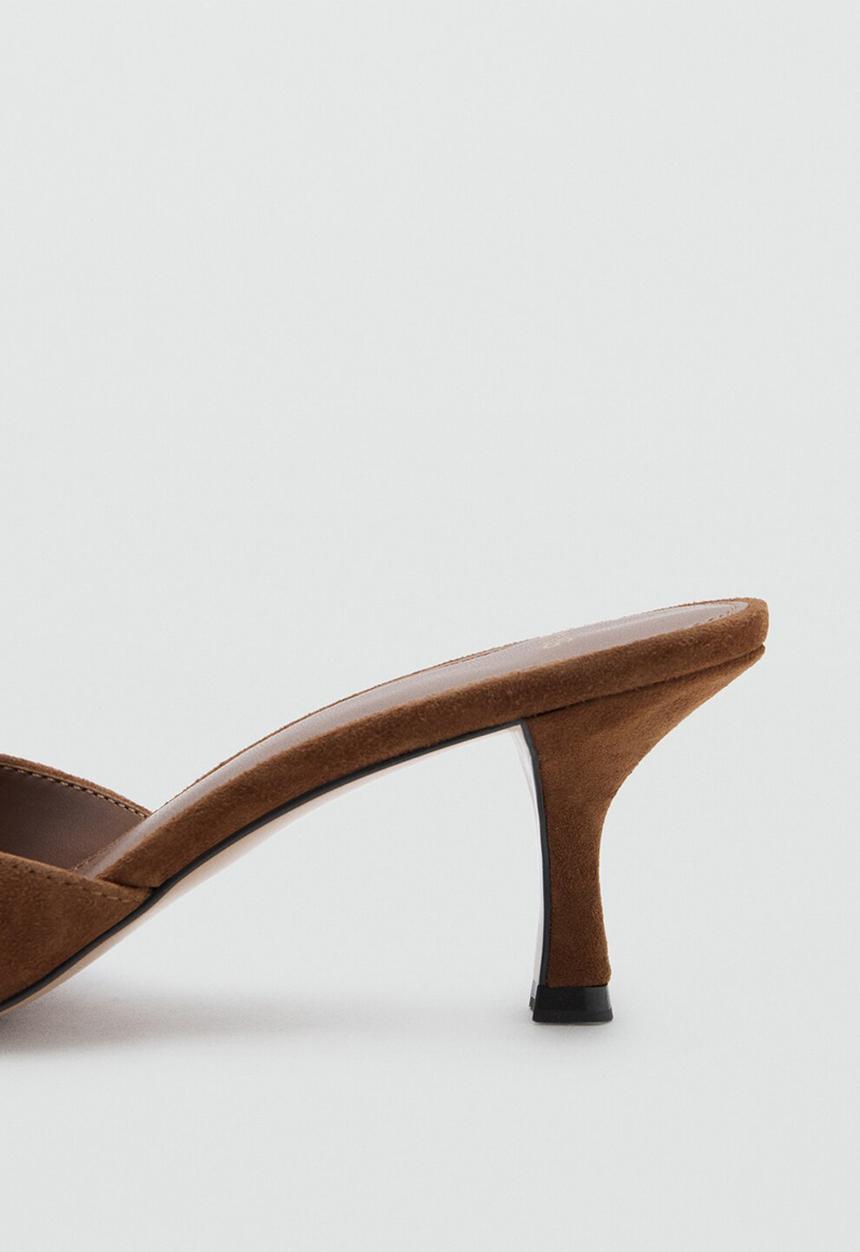 MANGO - Loly heel - medium brown