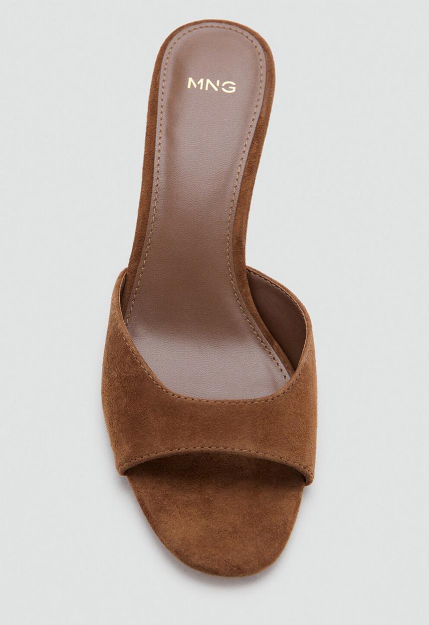 MANGO - Loly heel - medium brown
