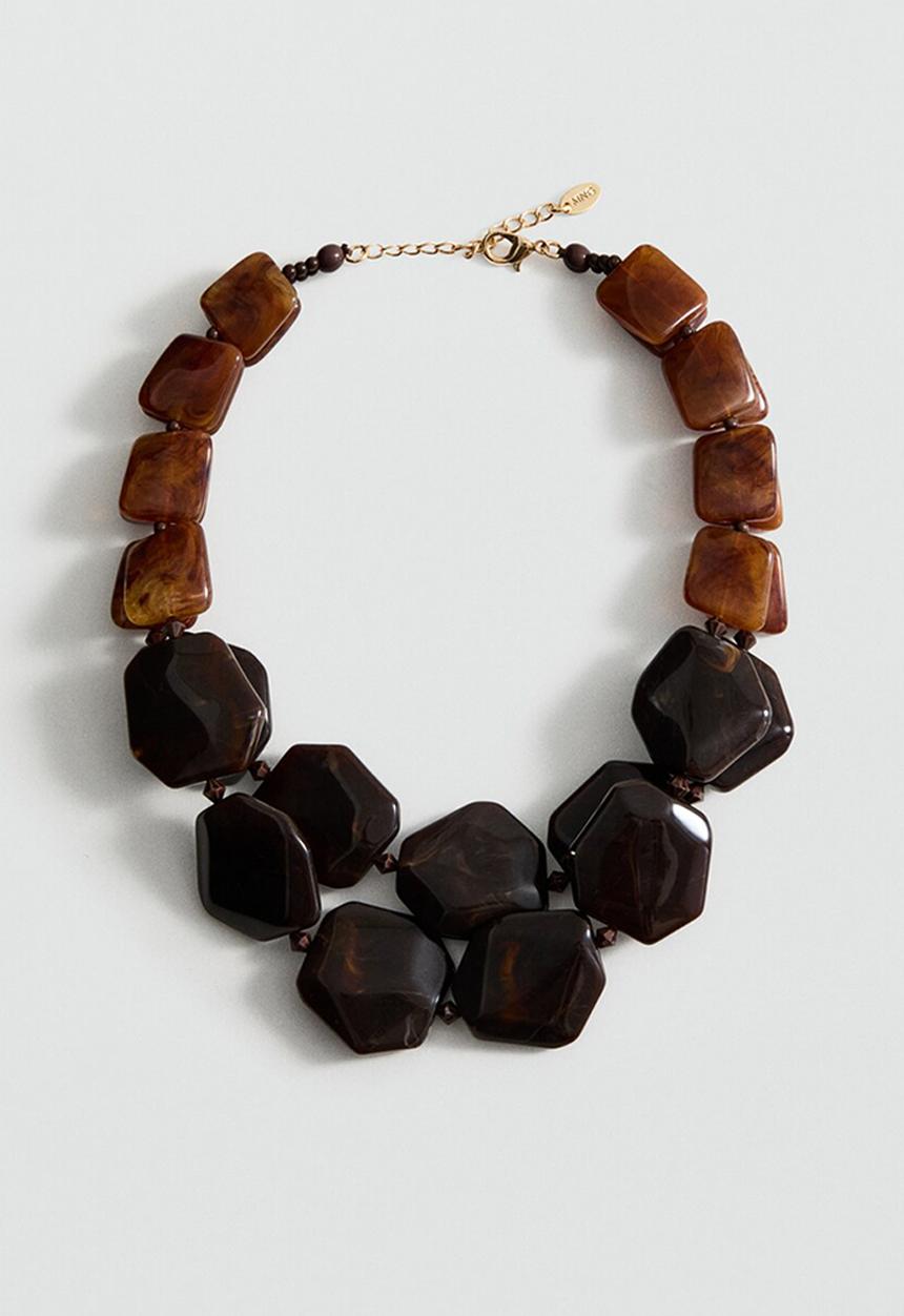 MANGO - Mirta Necklace - Brown