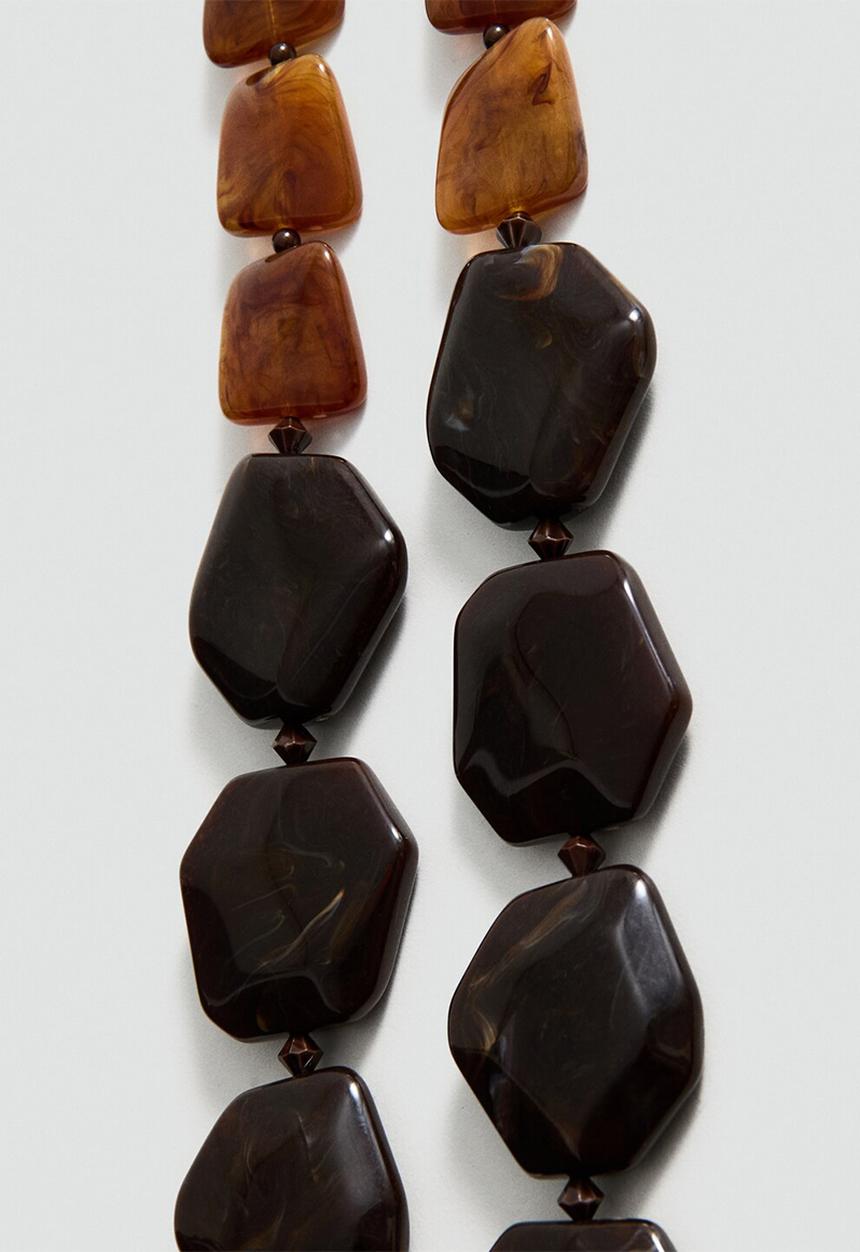 MANGO - Mirta Necklace - Brown