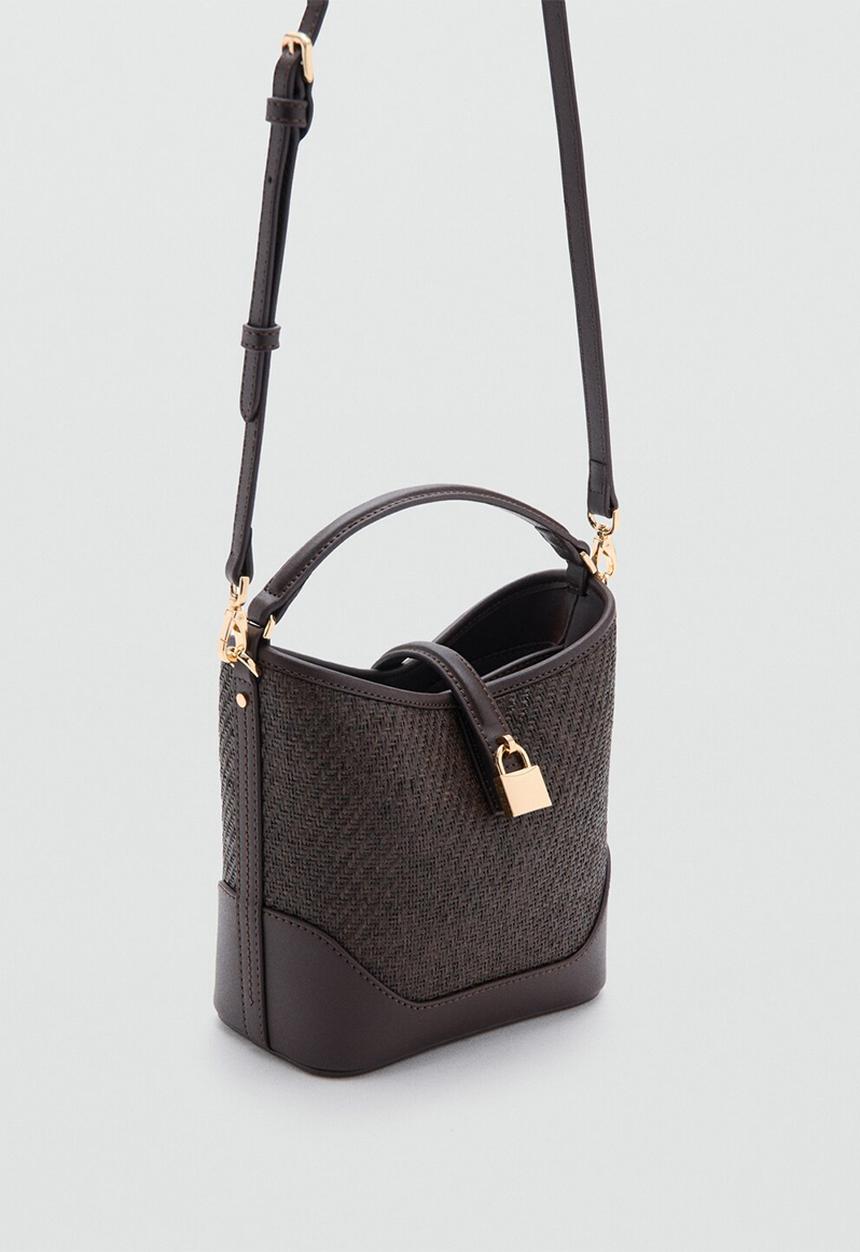 MANGO - Bilmacho bucket bag - Dark Brown