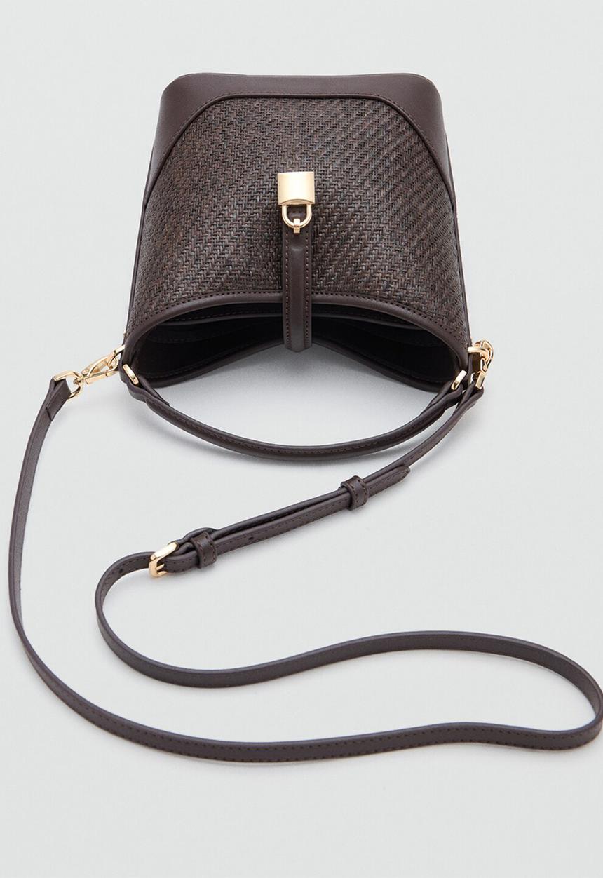 MANGO - Bilmacho bucket bag - Dark Brown