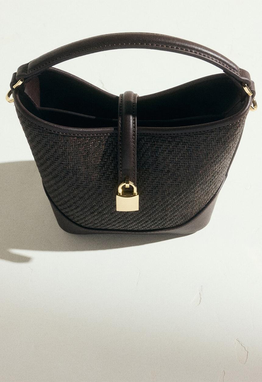 MANGO - Bilmacho bucket bag - Dark Brown