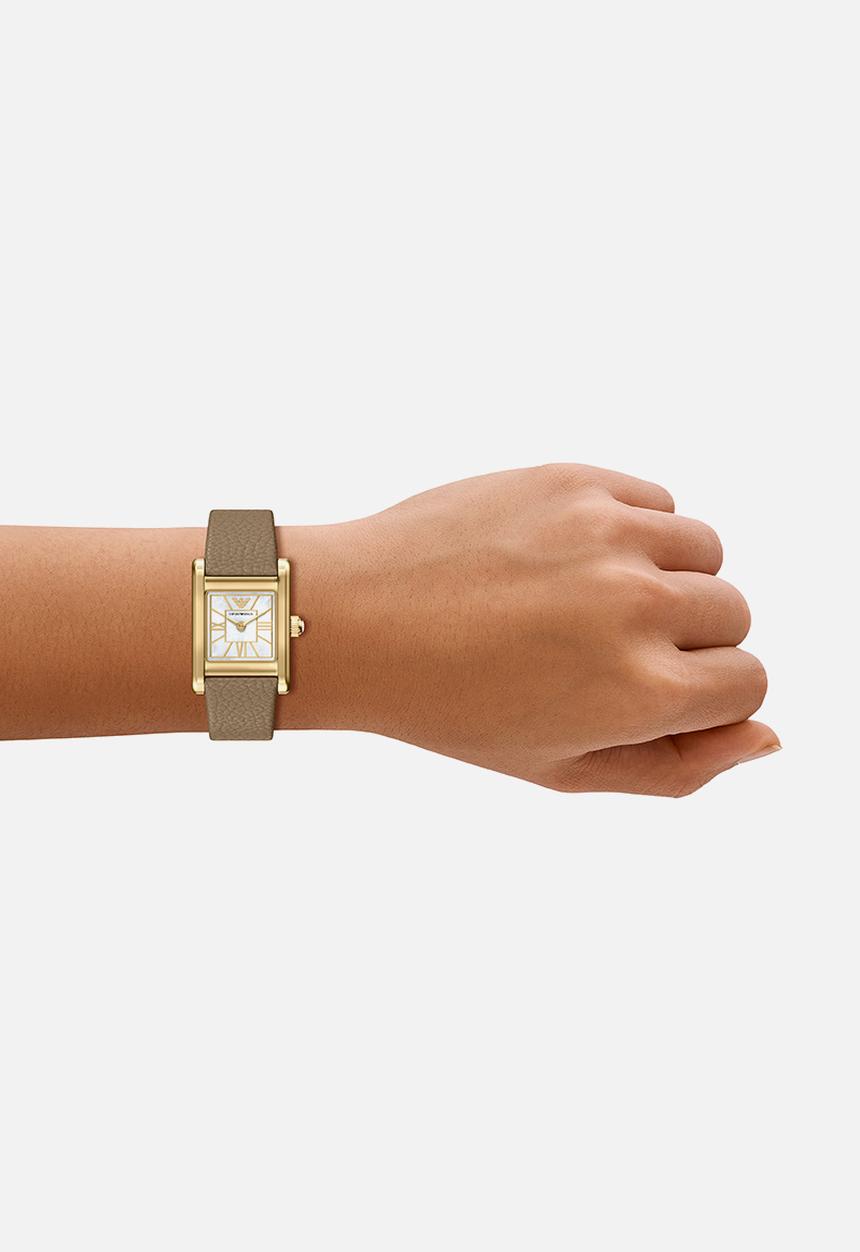 Armani - Pro-Planet Leather  Ar11765 Watch - Brown