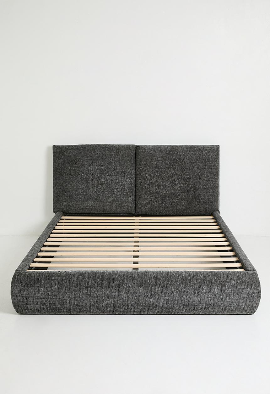 Sixth Floor - Capri upholstered bed - charcoal