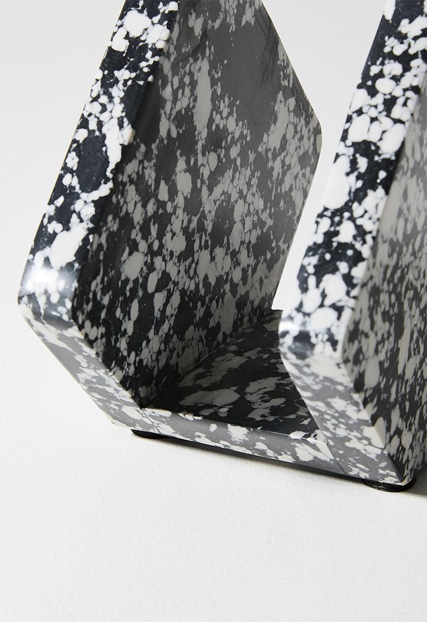 Sixth Floor - Spec Marble Napkin Holder - Black & White