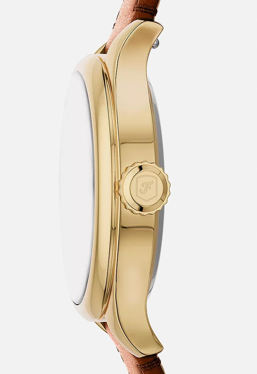 Fossil - Classic Gilmore Leather  Es5423 Watch - Brown & Gold