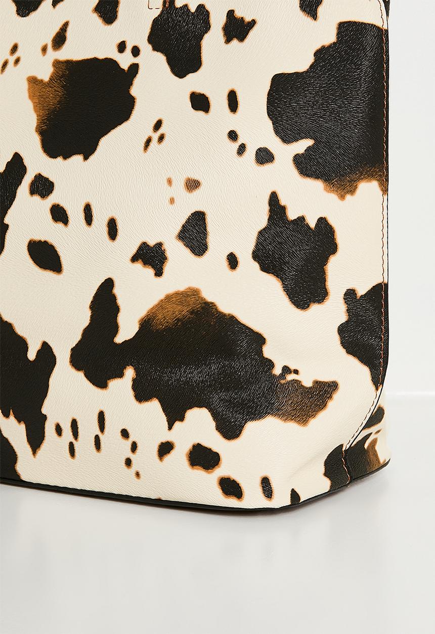 Tessa Design - Alene Cow Hide Tote Bag - Brown