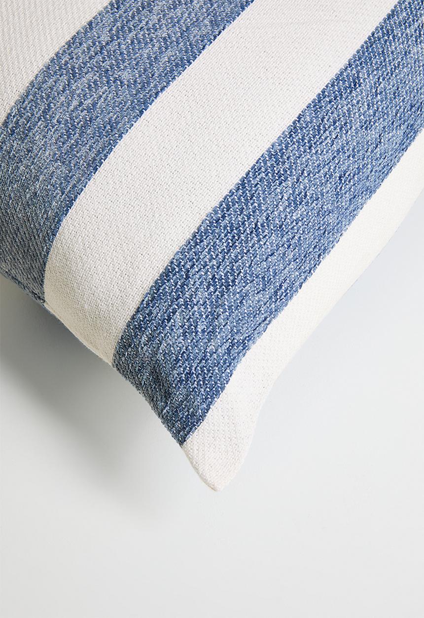 Haven & Earth  - Chenille Stripe Scatter Overcast Sky