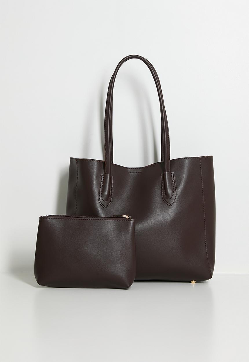 Tessa Design - Anouk Structured Shopper Bag - Brown