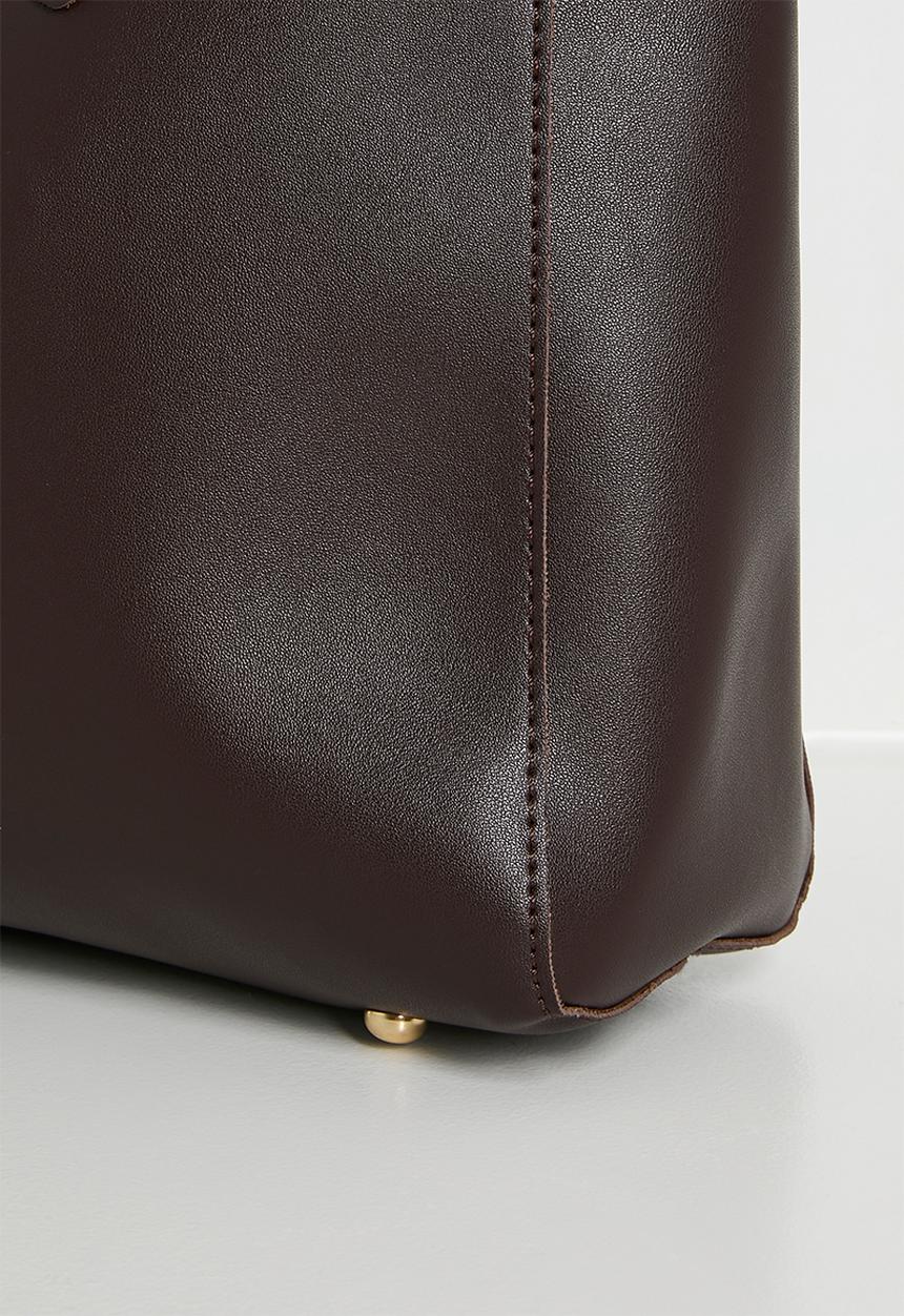 Tessa Design - Anouk Structured Shopper Bag - Brown