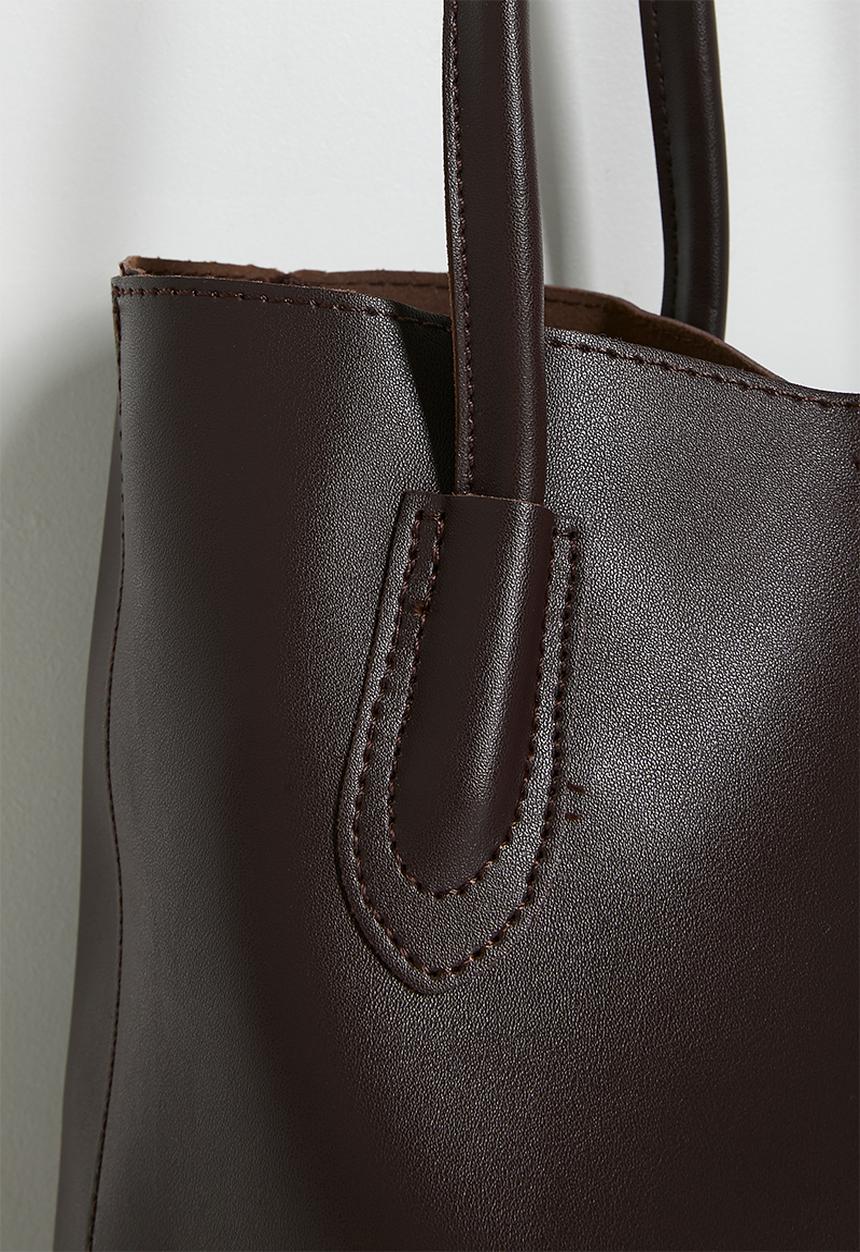 Tessa Design - Anouk Structured Shopper Bag - Brown