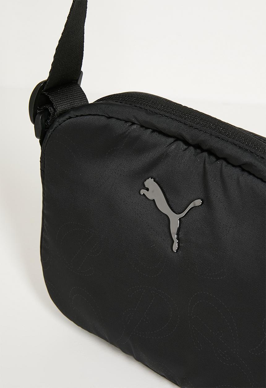 PUMA - Pop crossbody bag - puma black-puma script aop