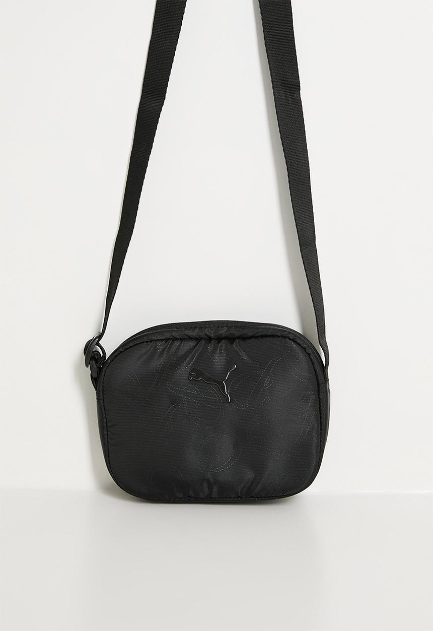 PUMA - Pop crossbody bag - puma black-puma script aop