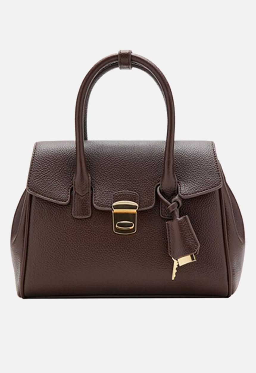 MANGO - Siena citybag - dark brown