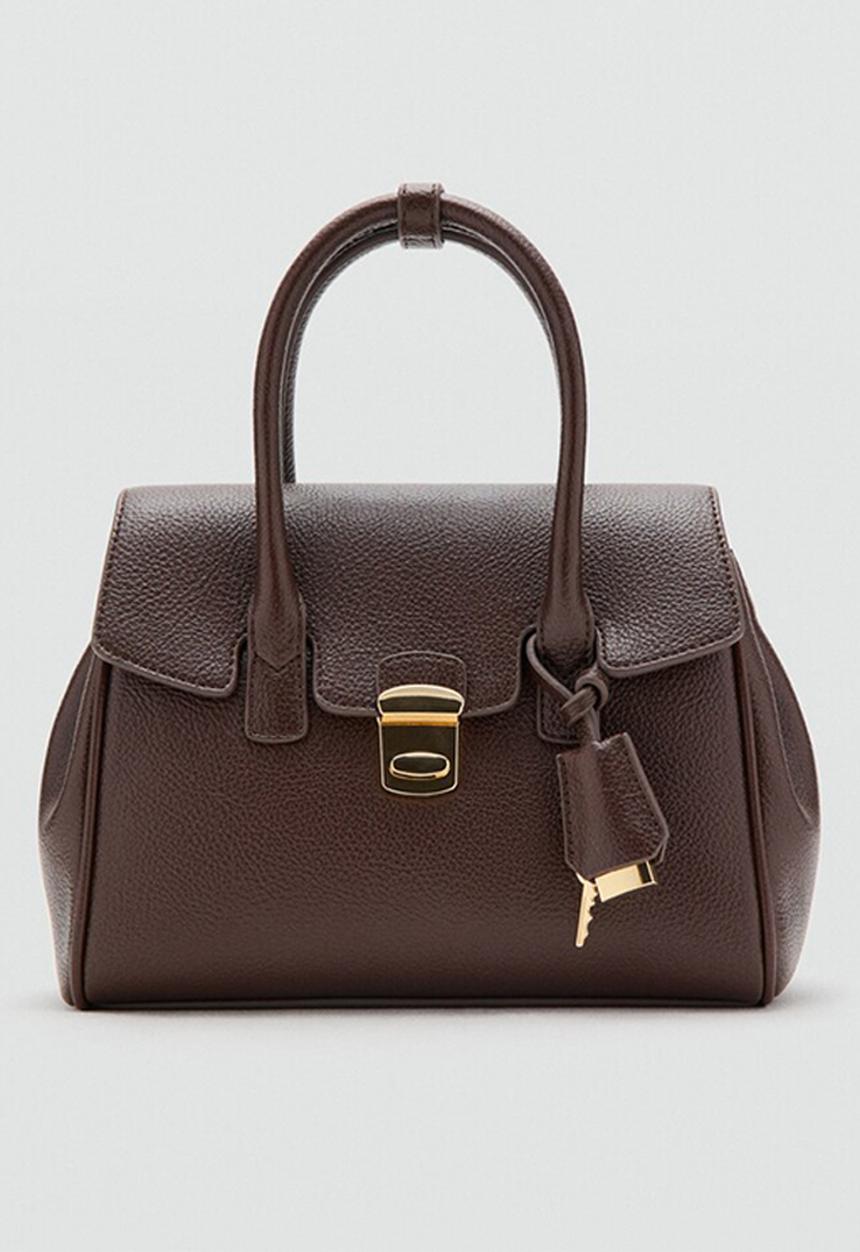 MANGO - Siena citybag - dark brown
