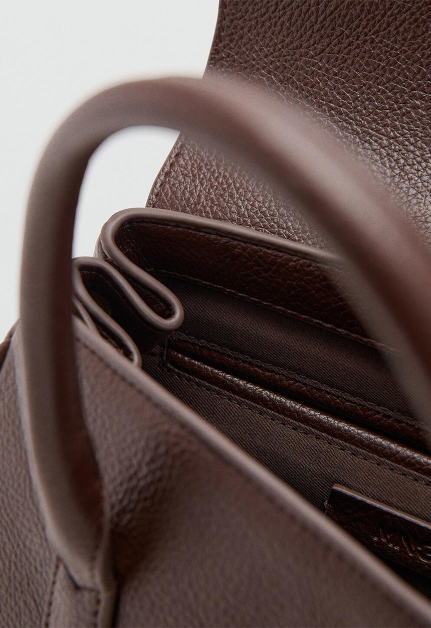 MANGO - Siena citybag - dark brown