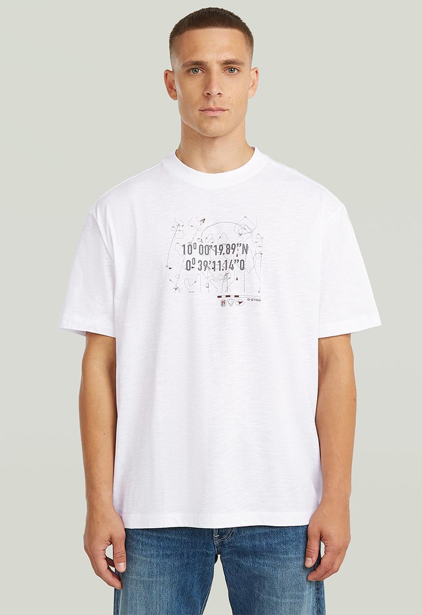 G-STAR - Coord Gr Relaxed R T - White