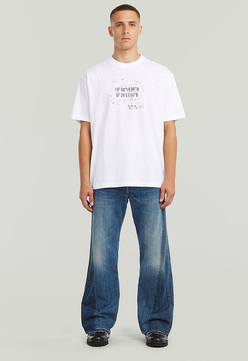 G-STAR - Coord Gr Relaxed R T - White