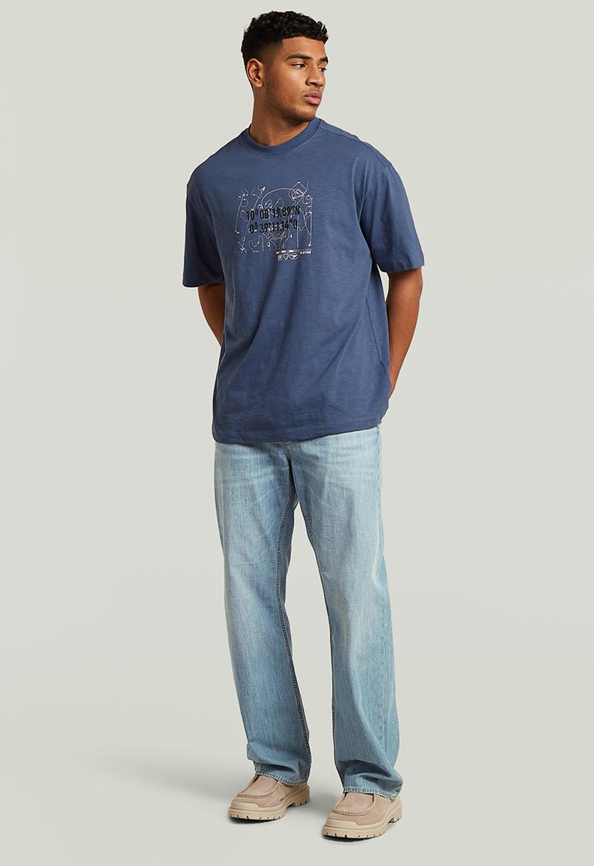 G-STAR - Coord Gr Relaxed R T - Rank Blue