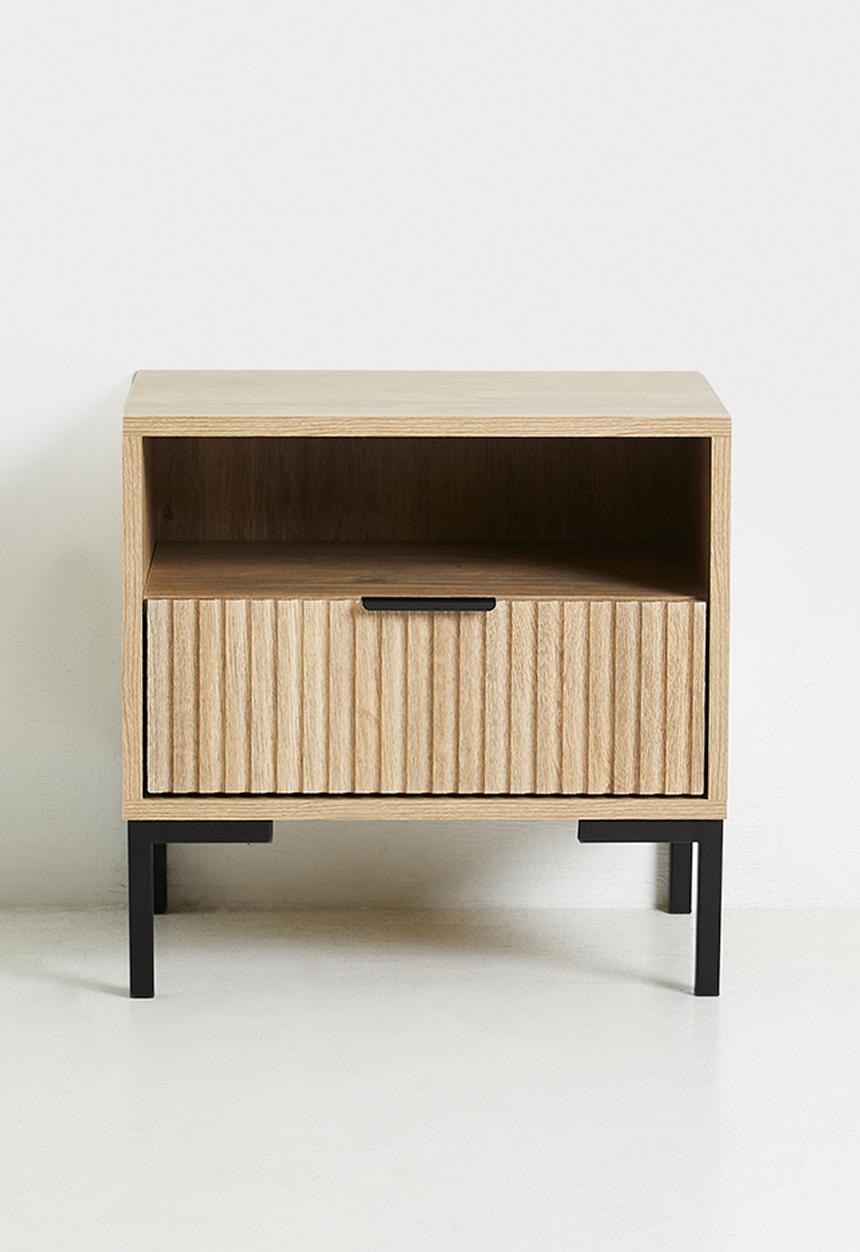 Sixth Floor - Carried Bedside Table- Natural