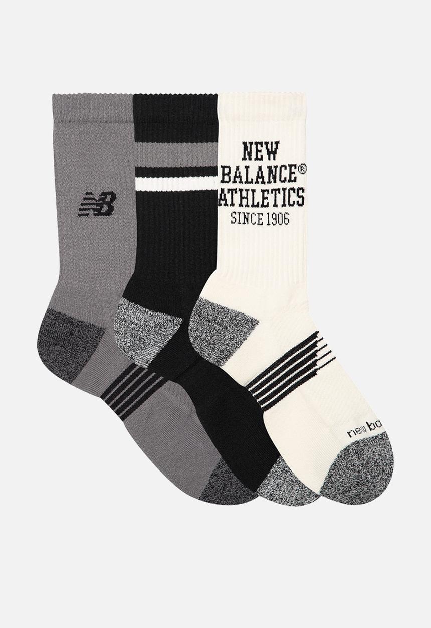 New Balance  - Active Graphic Crew Sock 3 Pack - Multi