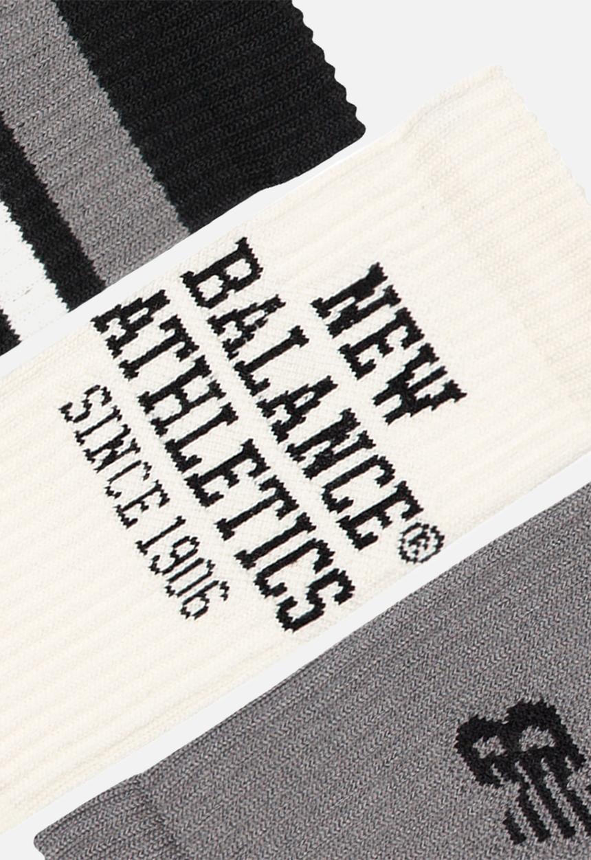 New Balance  - Active Graphic Crew Sock 3 Pack - Multi