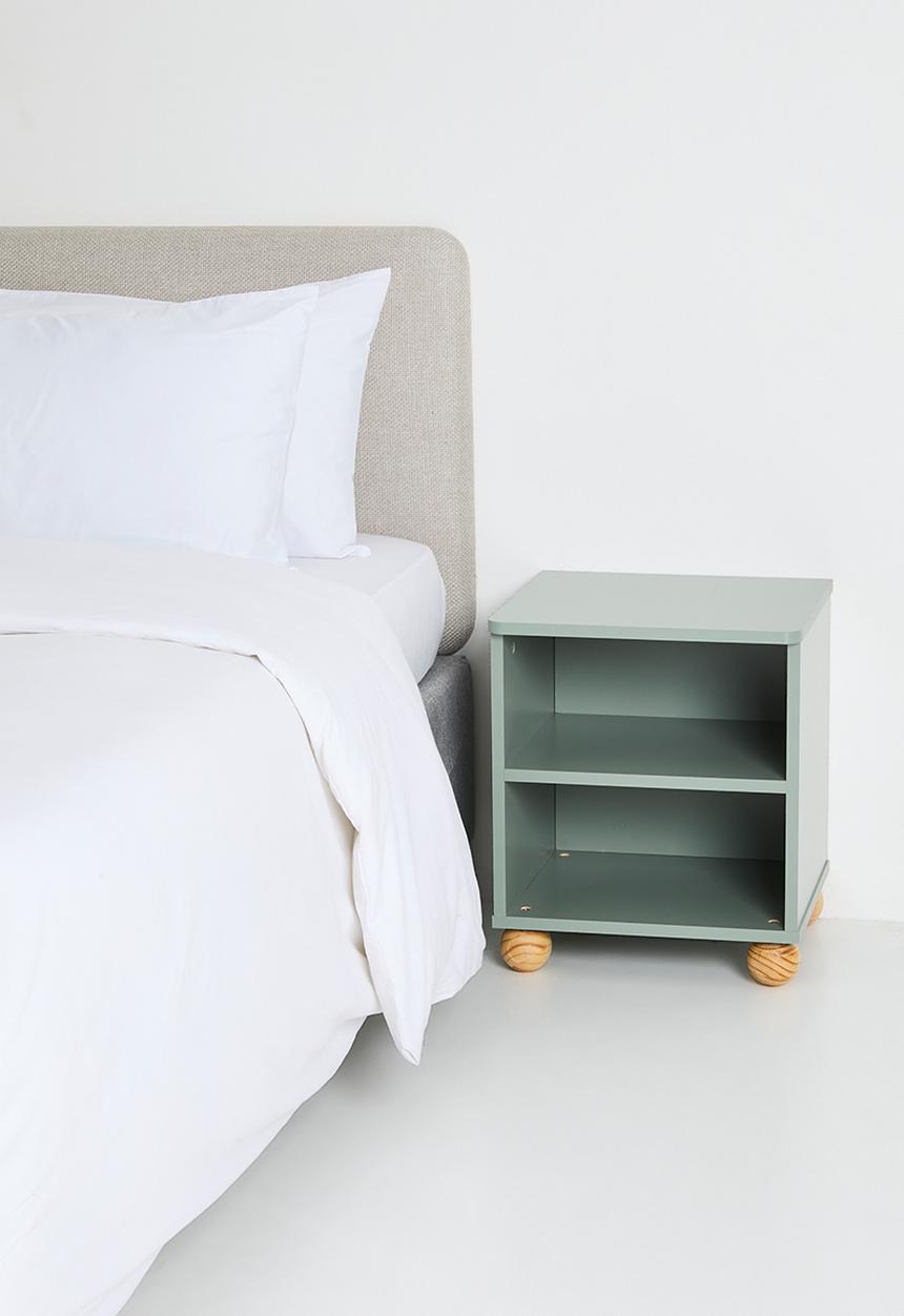 Sixth Floor - Kinder Cube Bedside Table - Mint