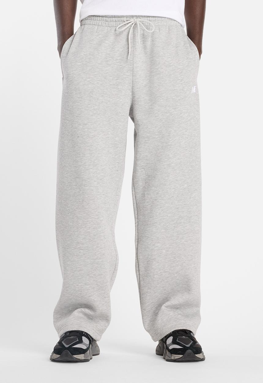 New Balance  - New Balance Open Hem Brushed Fleece Pant - Grey
