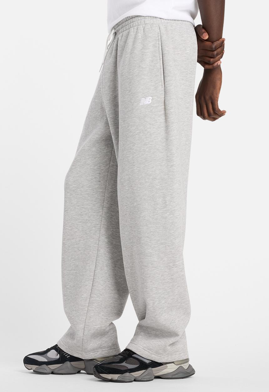 New Balance  - New Balance Open Hem Brushed Fleece Pant - Grey