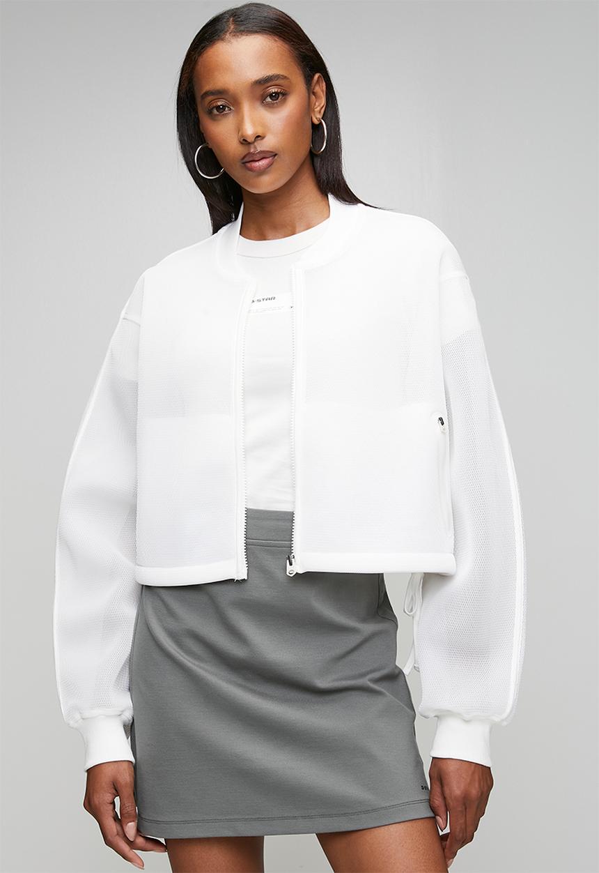 G-STAR - Meshy binding jacket wmn - milk