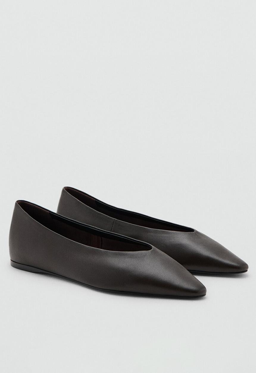 MANGO - Genta pump - dark brown