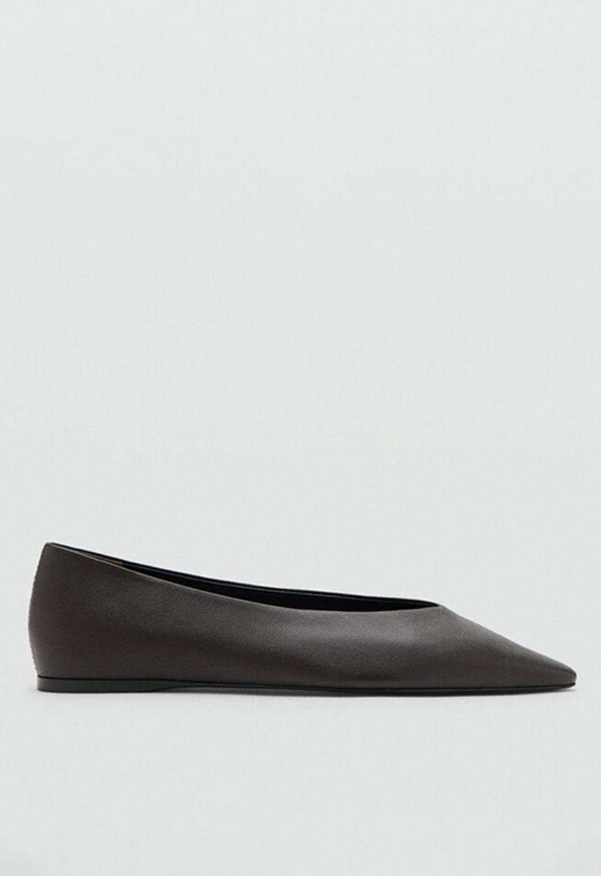MANGO - Genta pump - dark brown