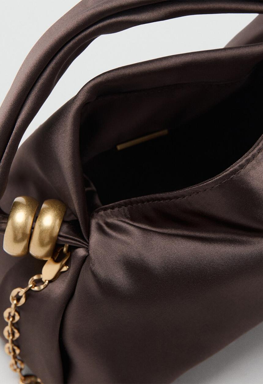 MANGO - Olimpa Handbag - Dark Brown