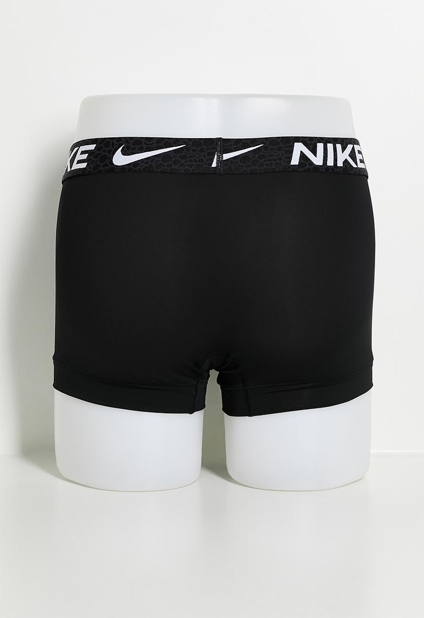 Nike - Dri-Fit Essential Micro Trunk 3 Pack - Black/Red/Grey Assorted