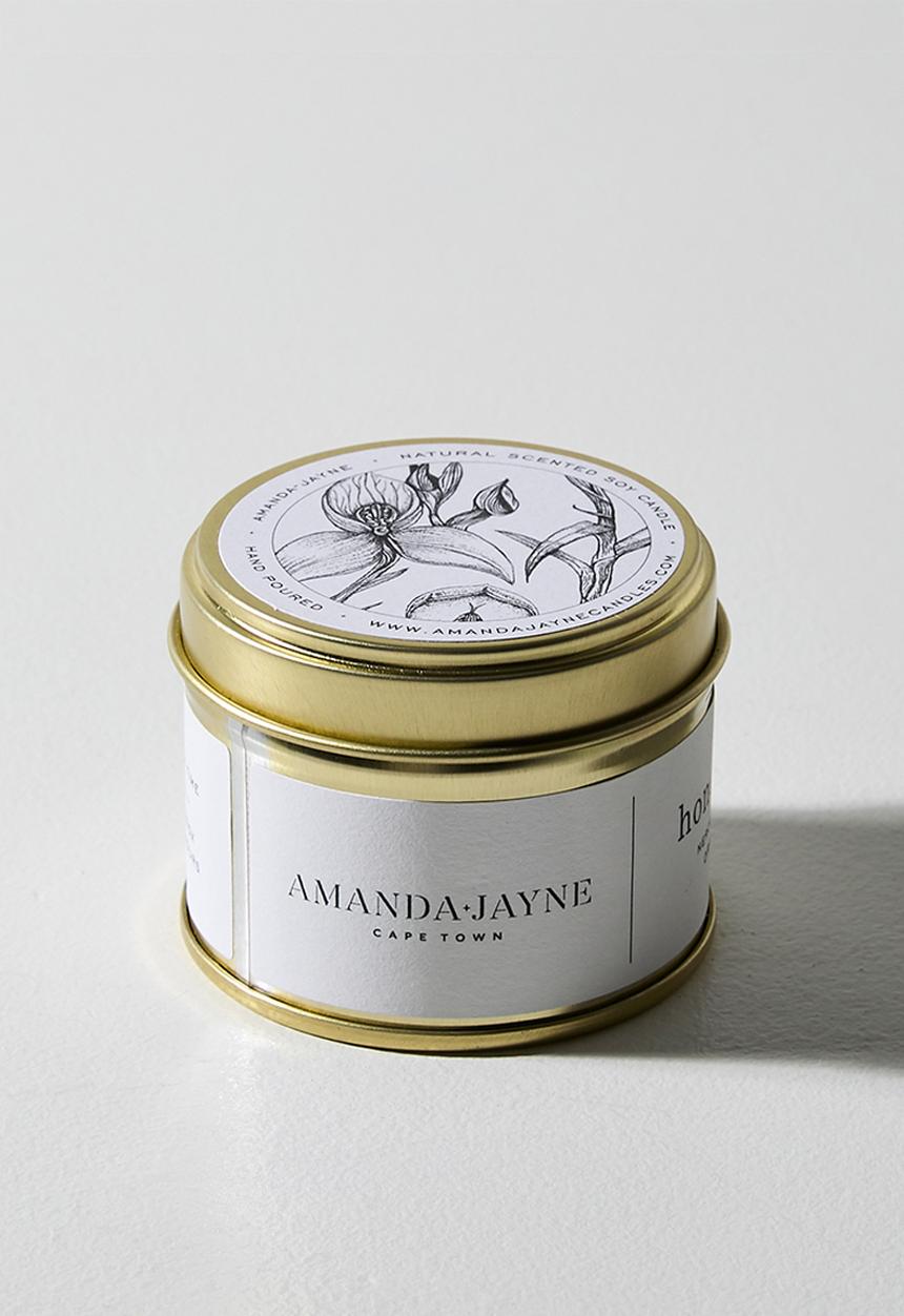 Amanda Jayne - Honeysuckle Gold Tin Candle