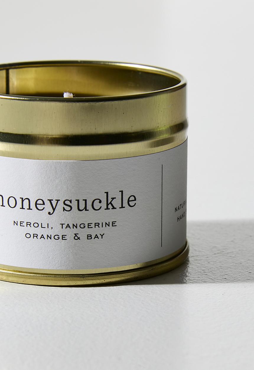Amanda Jayne - Honeysuckle Gold Tin Candle